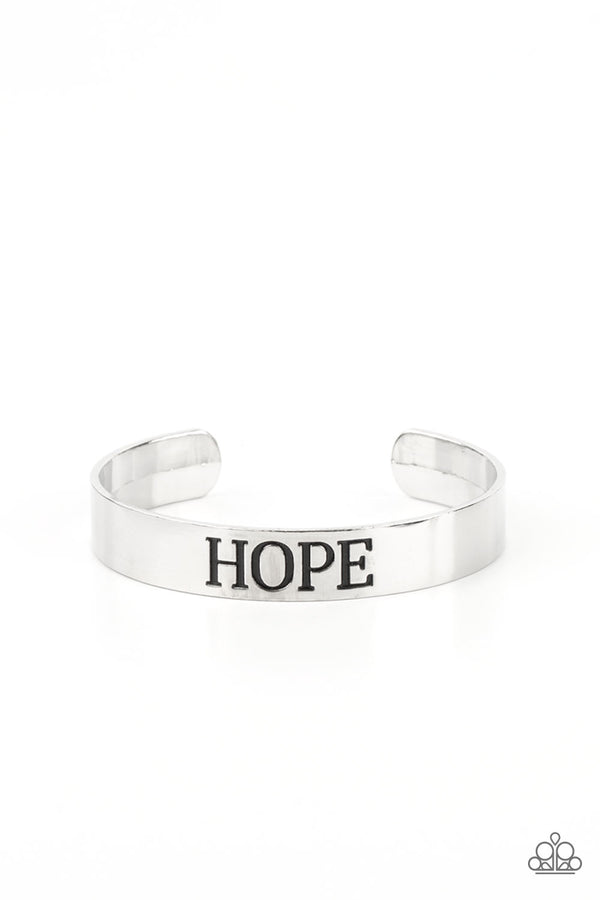 Hope Makes The World Go Round - Silver Bracelet