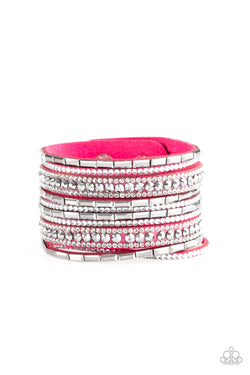 Pink Wham Bam Suede band