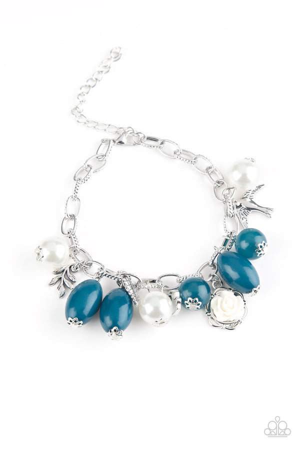 Blue and Silver Charm Bracelet