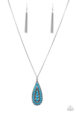 Tiki Tease - Blue Necklace