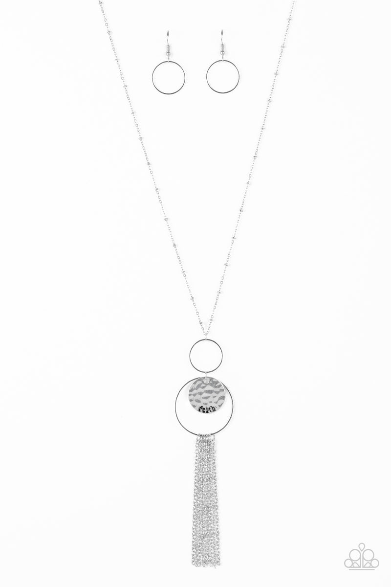 Faith Makes All Things Possible - Silver Necklace