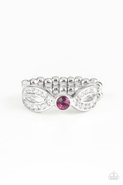 Pink Rhinestone Ring