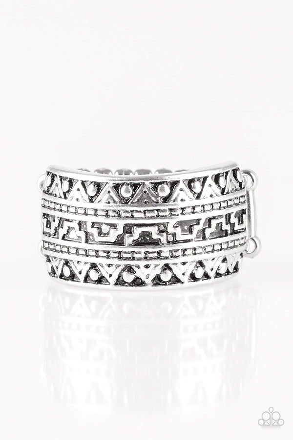 Silver Embossed Ring