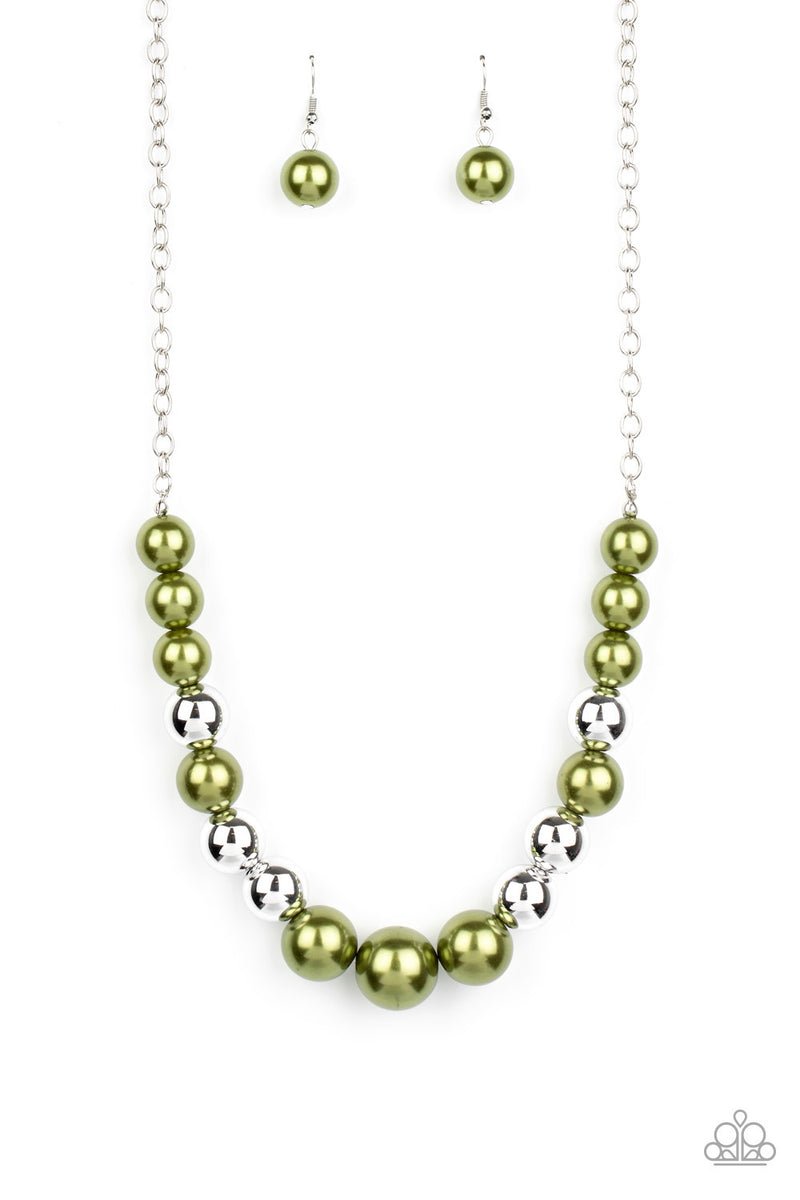Take Note - Green Necklace
