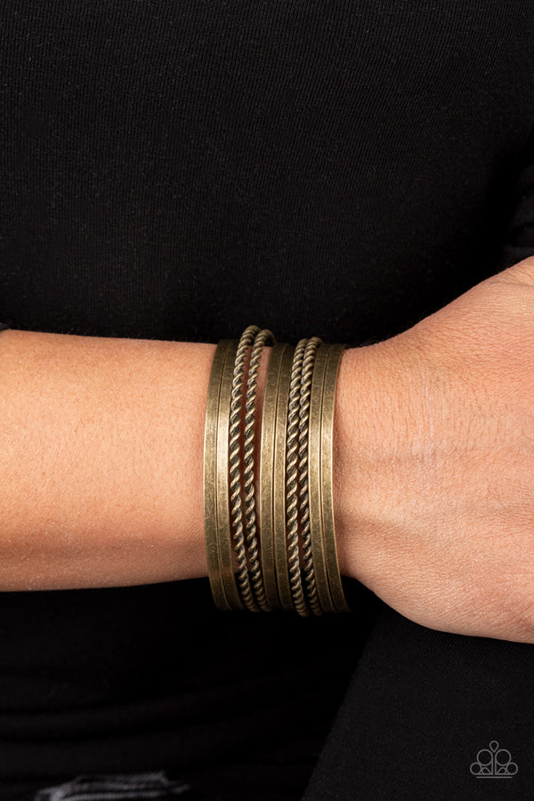Perfectly Patterned - Brass Bracelet