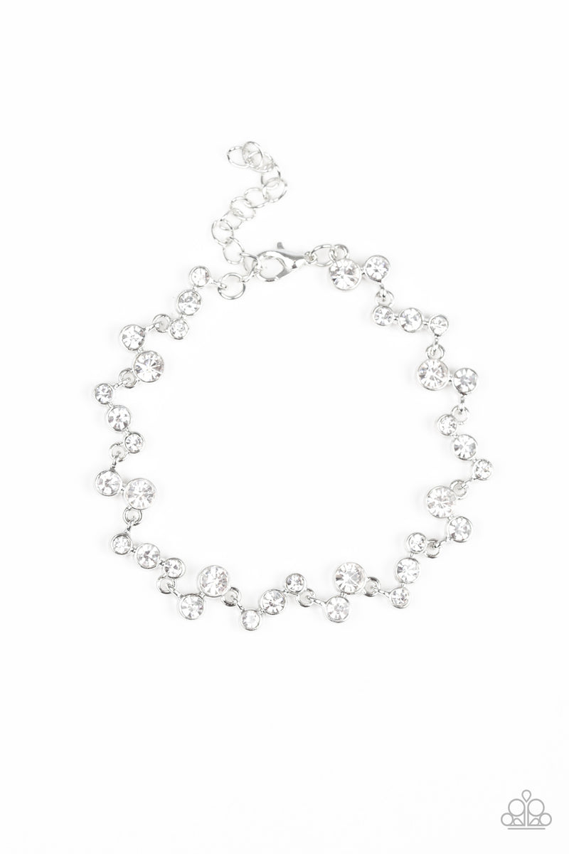 Starlit Stunner - White Bracelet
