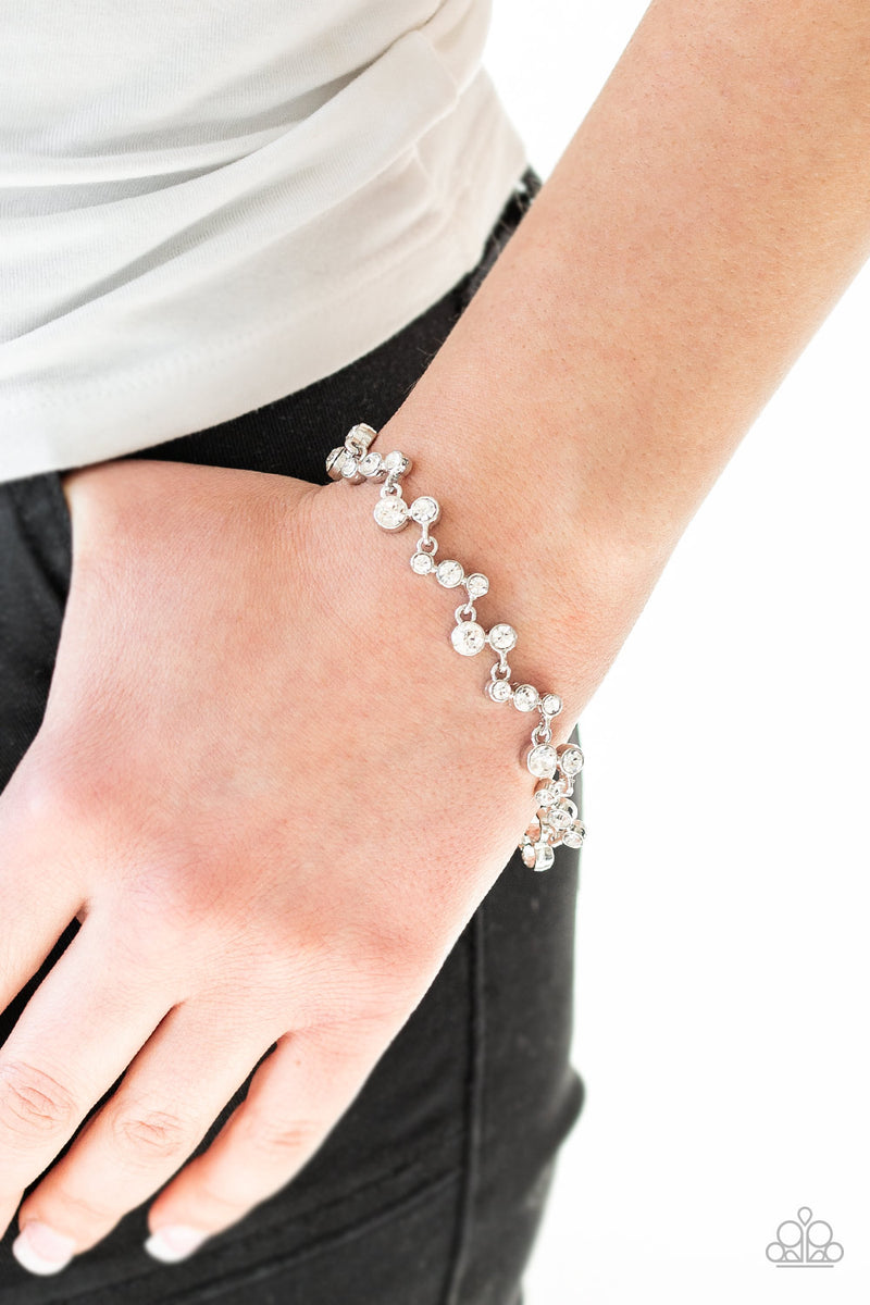Starlit Stunner - White Bracelet
