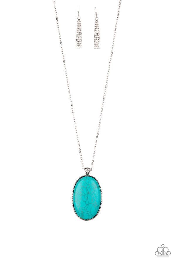 Stone Stampede - Blue Necklace