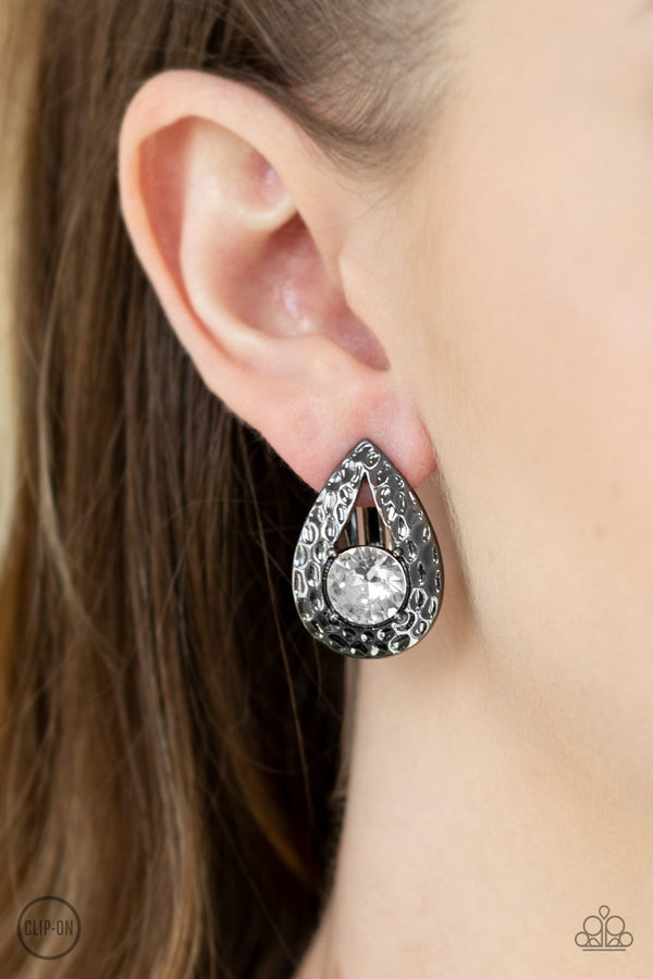 Elite Edge - Black Earrings