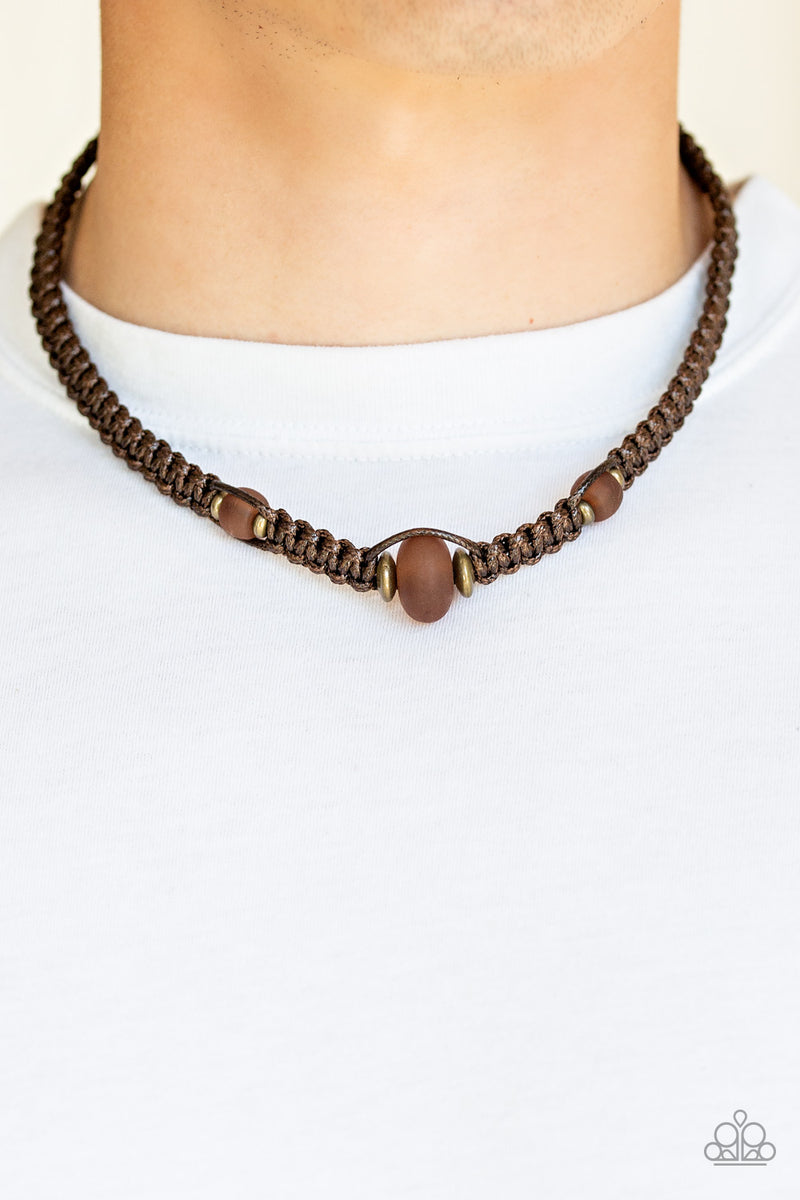Maui Beach - Brown Necklace
