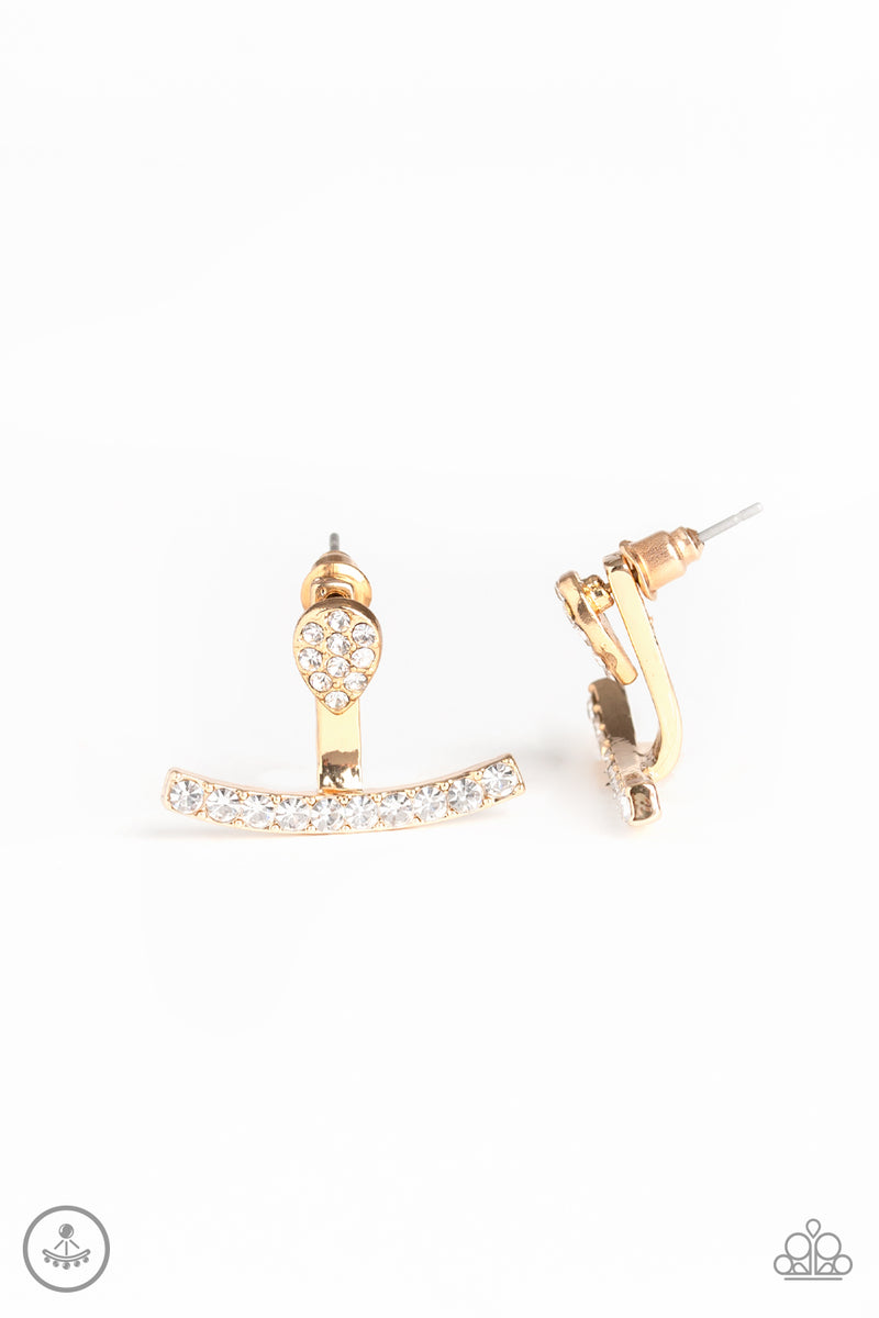 Glowing Glimmer - Gold Earrings