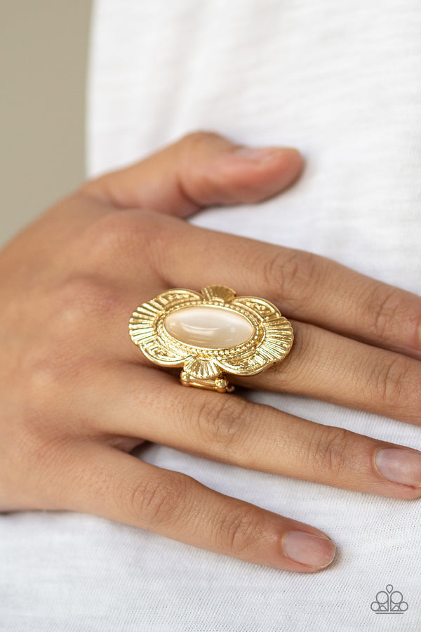 Gold Cat's Eye ring