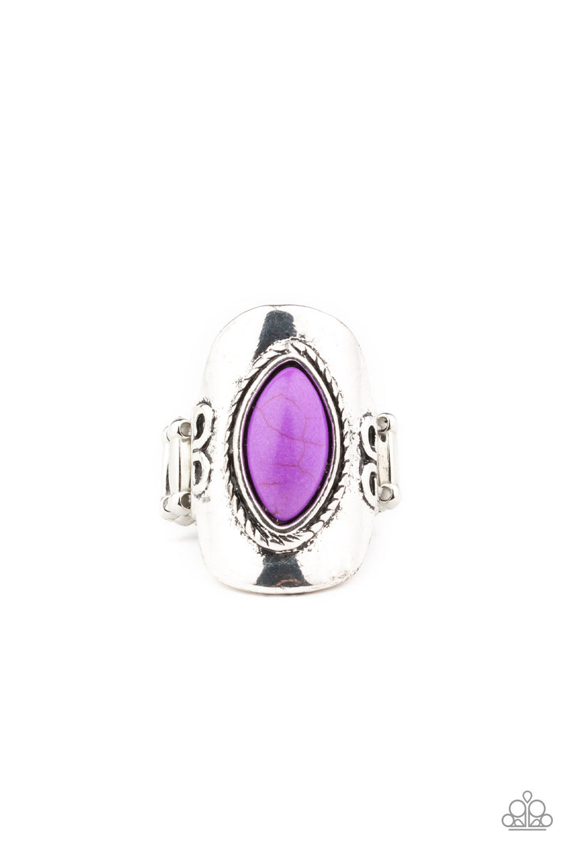 Purple and Silver Ring