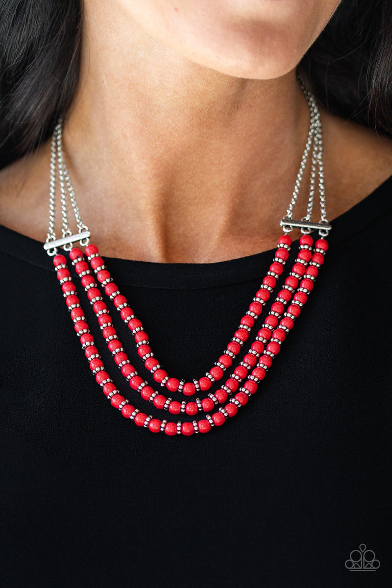 Red Stones Necklace