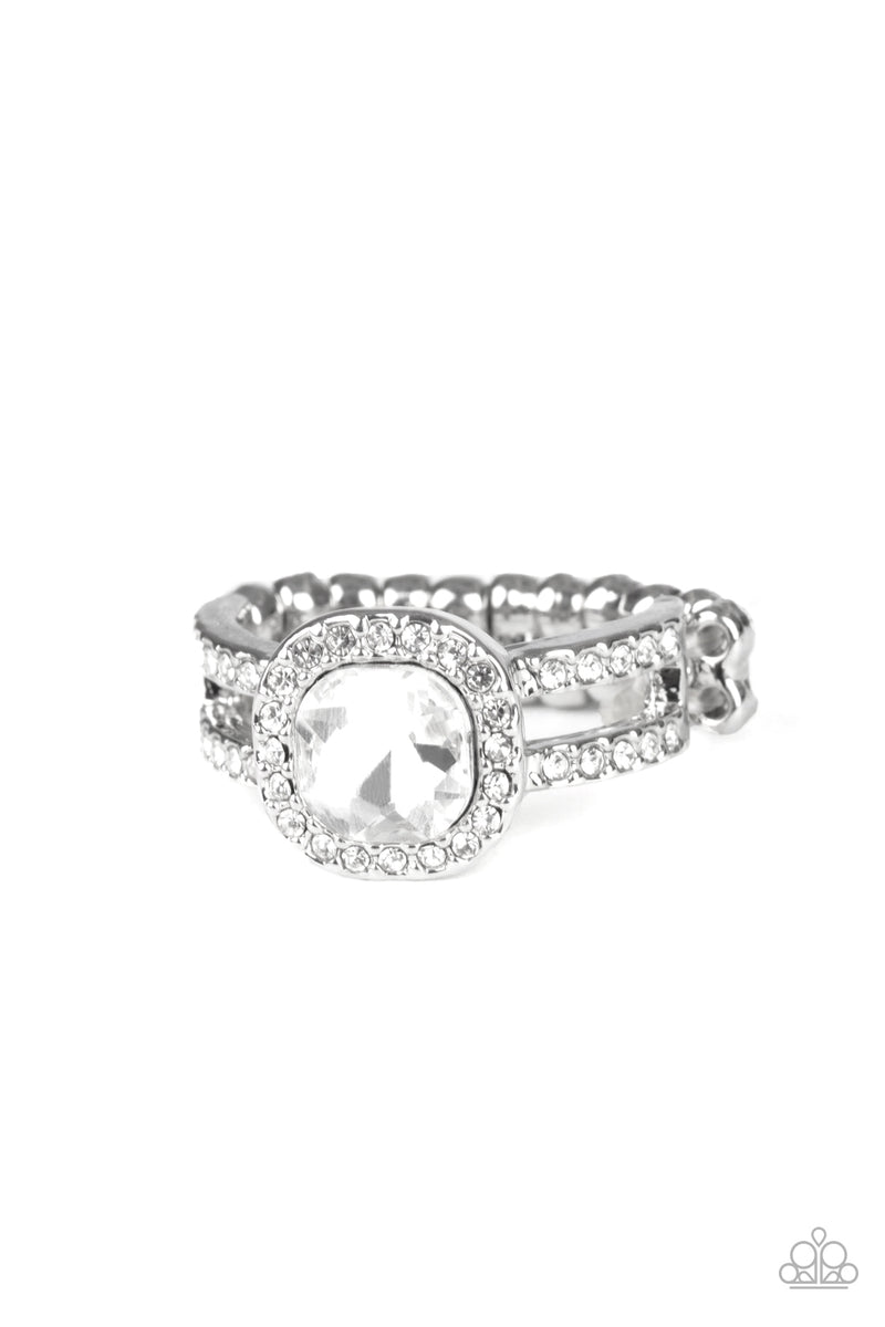 White Rhinestone Ring