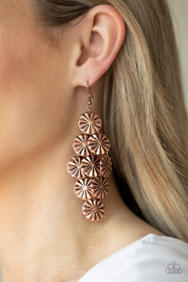 Star Copper Earrings