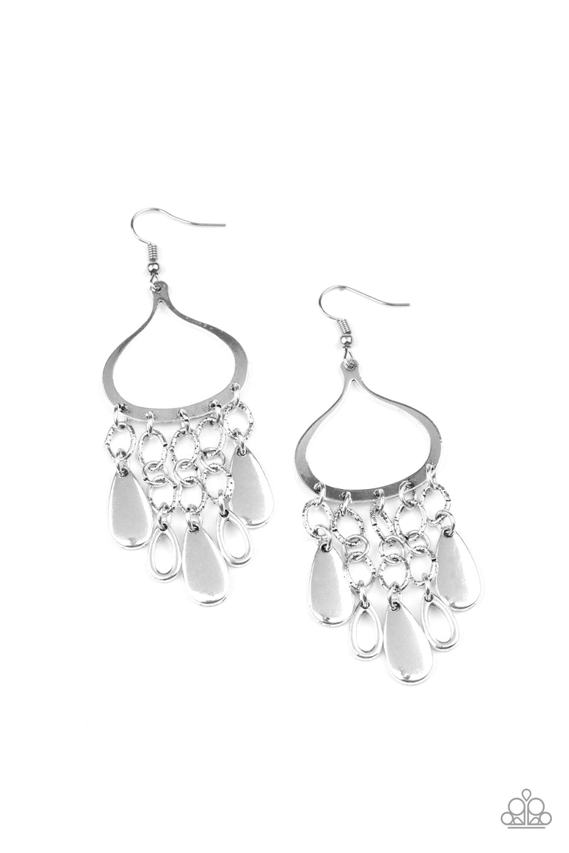 Silver Teardrop Earrings