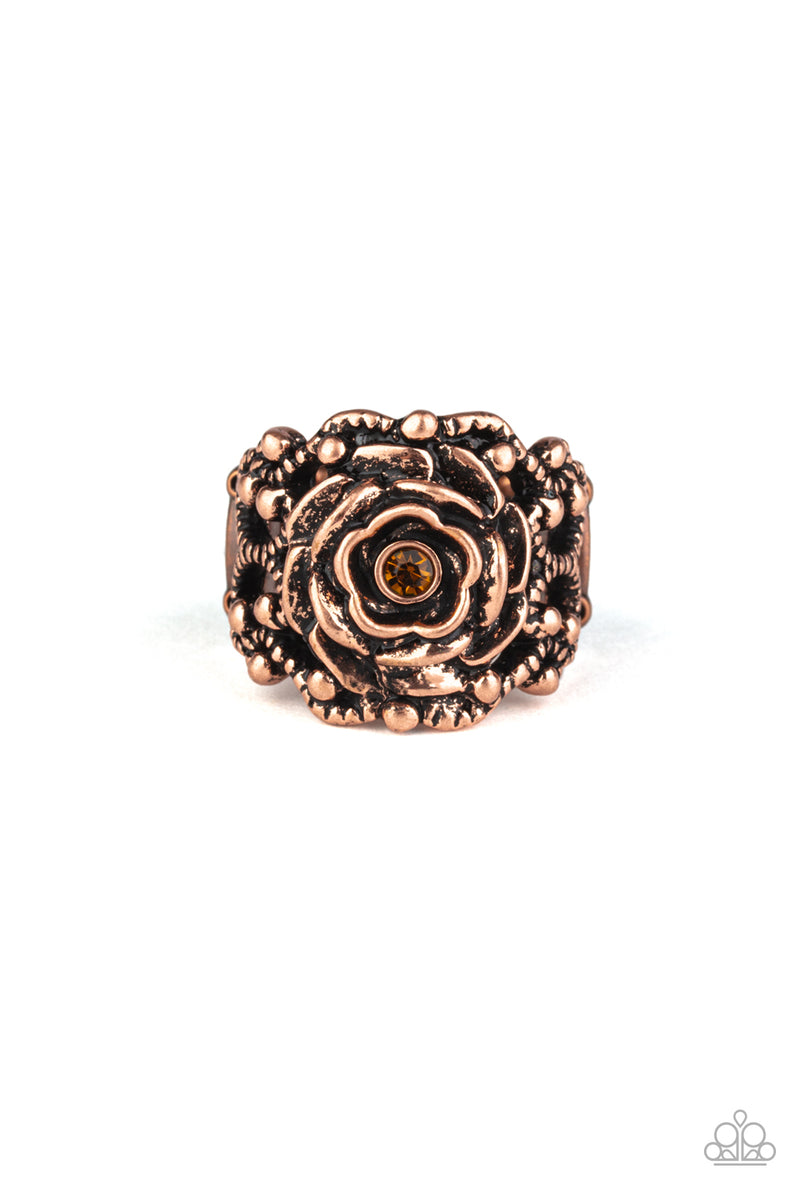 Copper Petals Ring