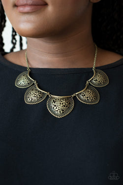 Brass Frame Necklace