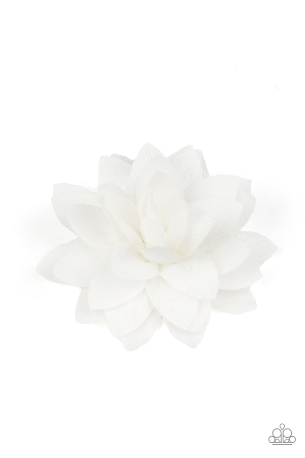 White Petal Hair Clip