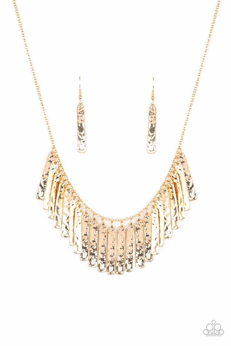 Metallic Muse - Gold Necklace
