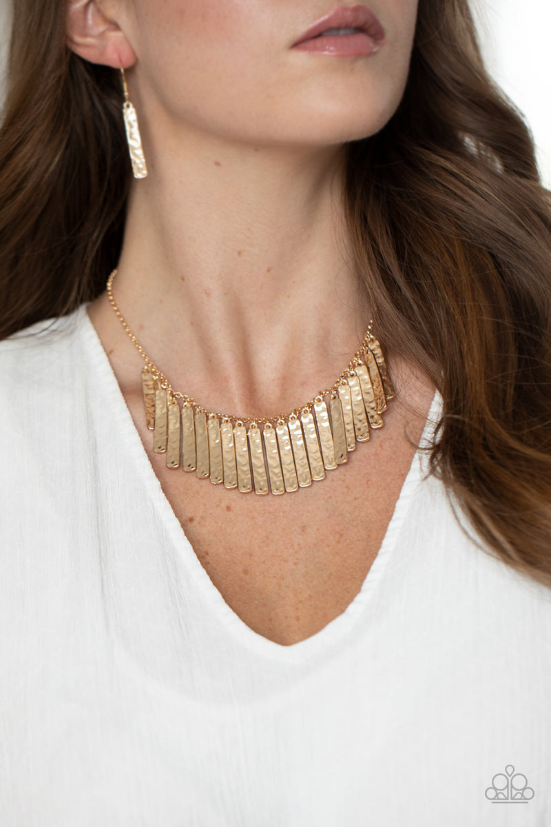 Metallic Muse - Gold Necklace