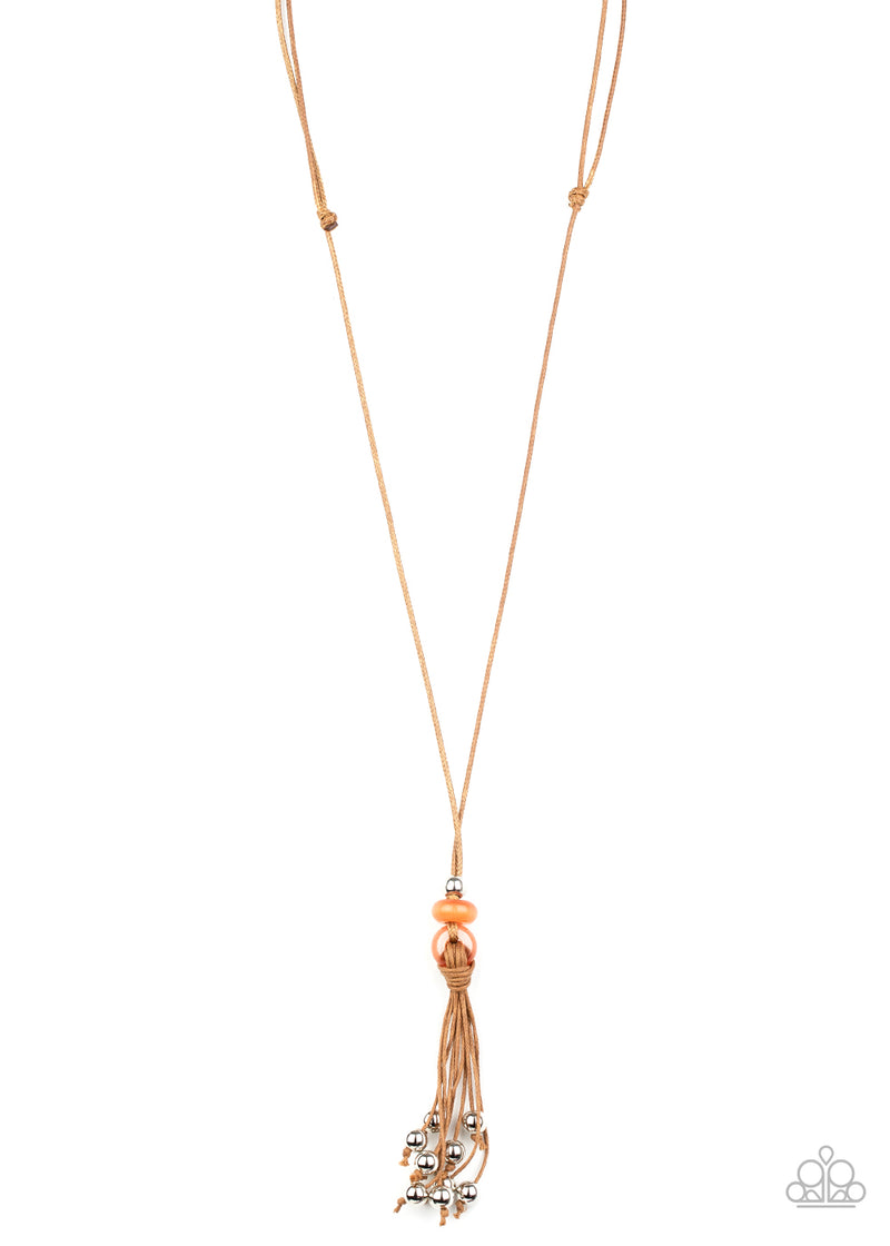 Ocean Child - Orange Necklace