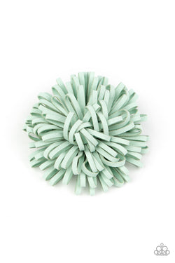 Mint green hair clip