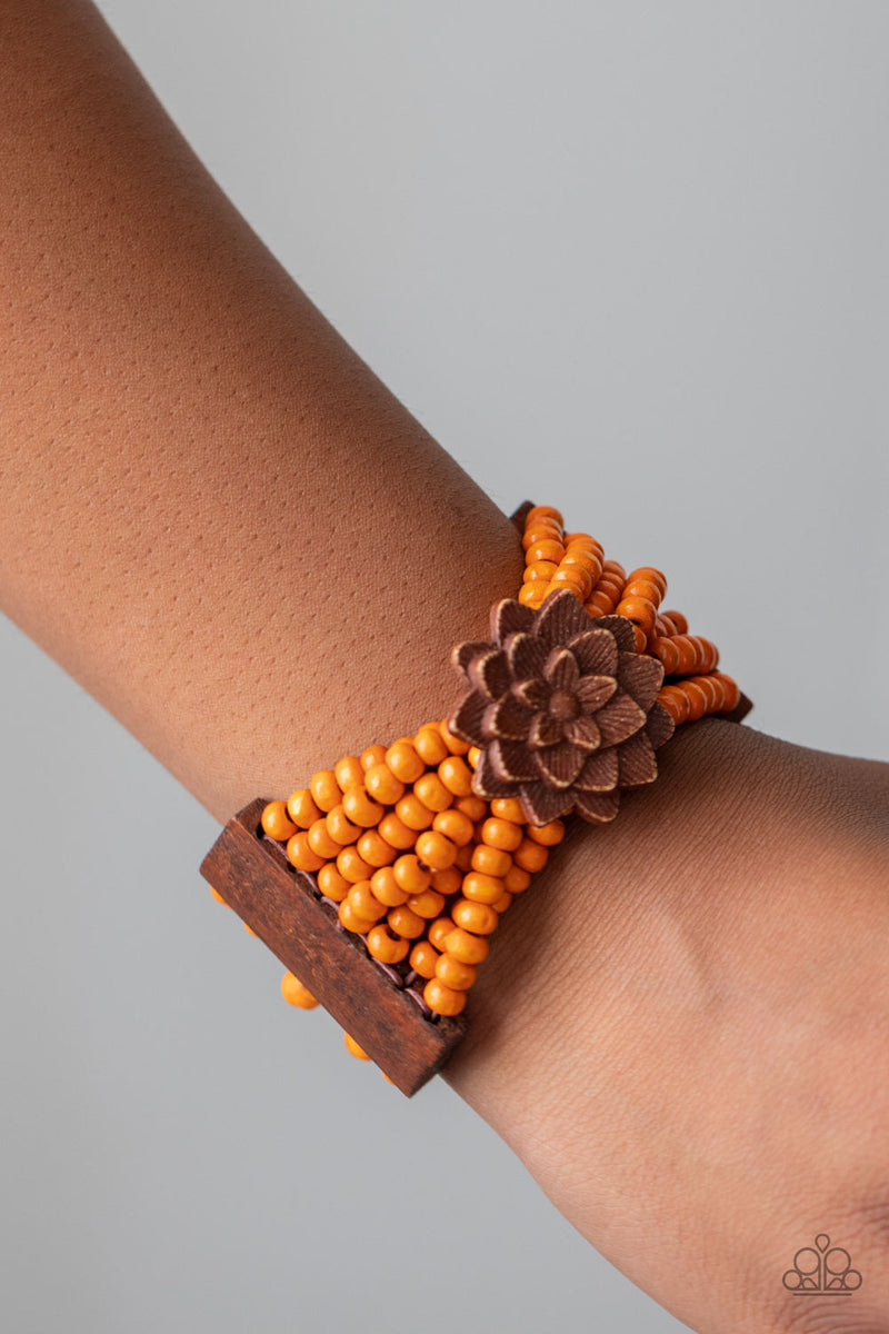 Tropical Sanctuary - Orange bracelet
