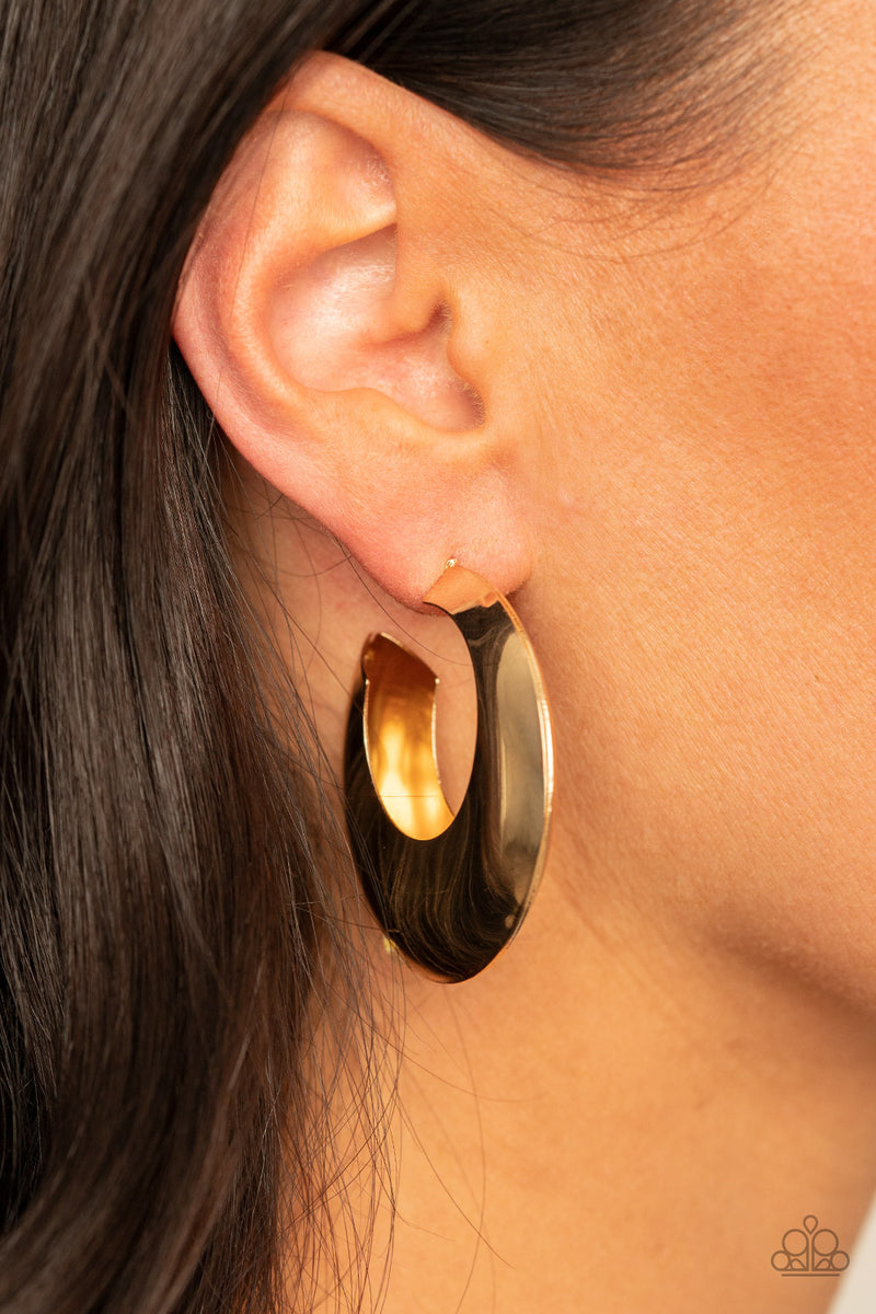 Chic CRESCENTO - Gold Earrings