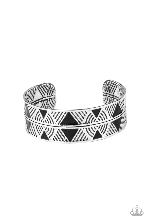 Hidden Glyphs - Black bracelet