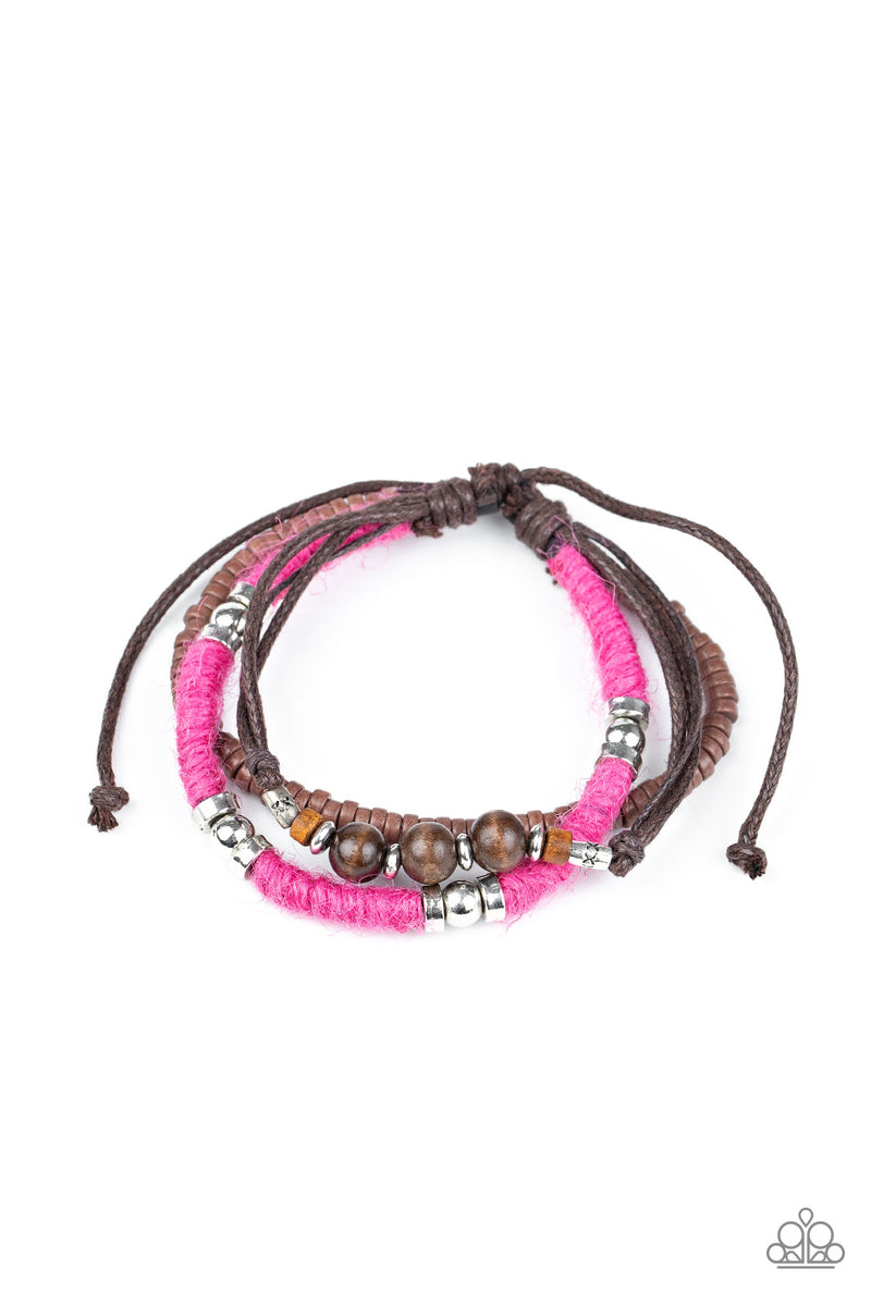 Totally Tiki - Pink Bracelet