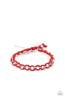 SUEDE Side to Side - Red Bracelet