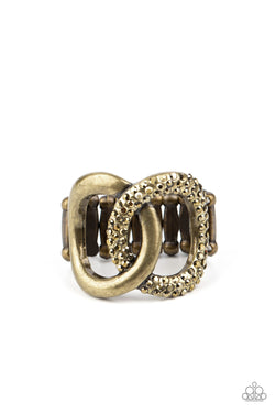 Brass Encrusted Ring