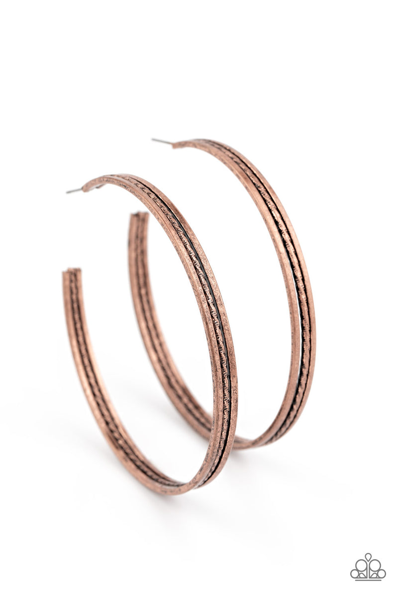 Midtown Marvel - Copper Earrings