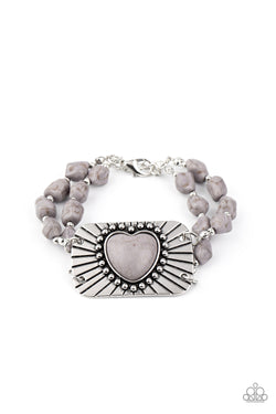 Sandstone Sweetheart - Silver Bracelet