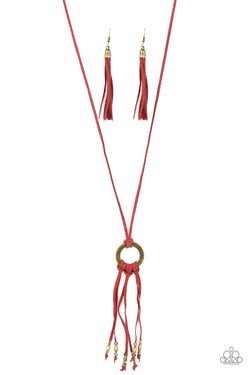 Feel at HOMESPUN - Red Necklace