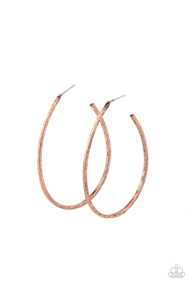 Cool Curves - Copper earrings
