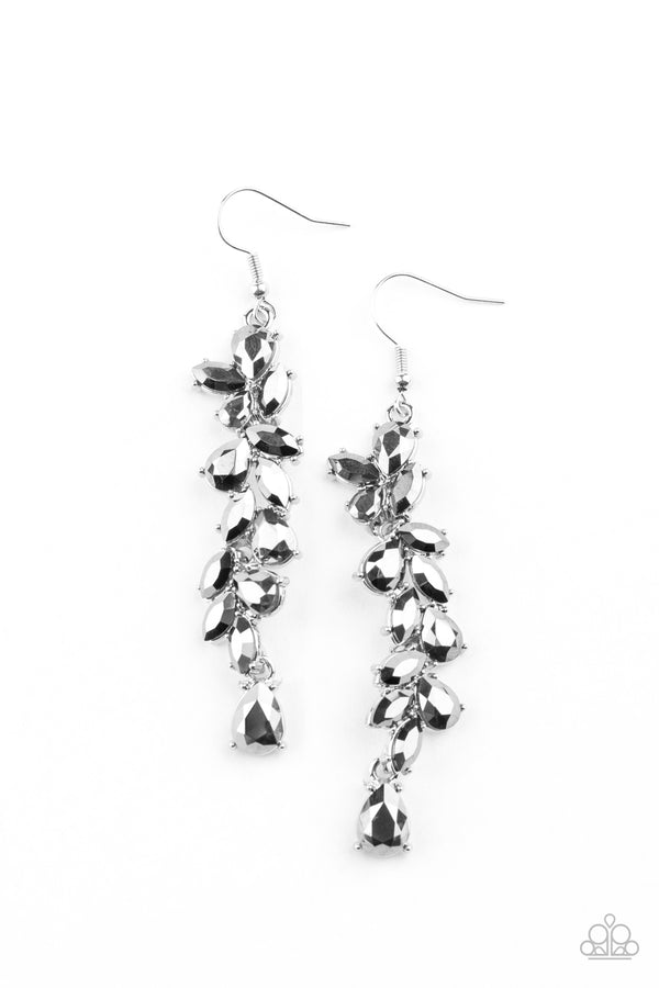 Unlimited Luster - Silver Earrings Paparazzi