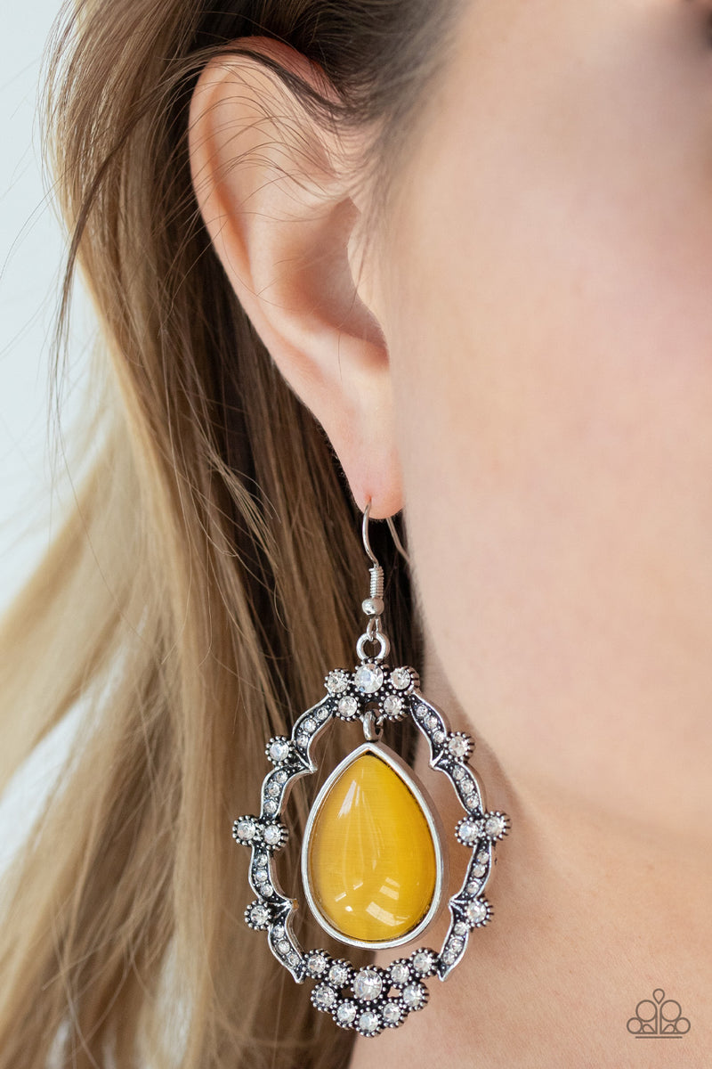 Icy Eden - Yellow Earrings