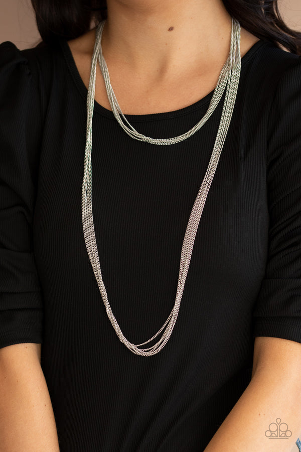 Save Your TIERS - Silver Necklace