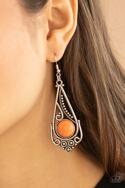 Canyon Climate - Orange Earrings