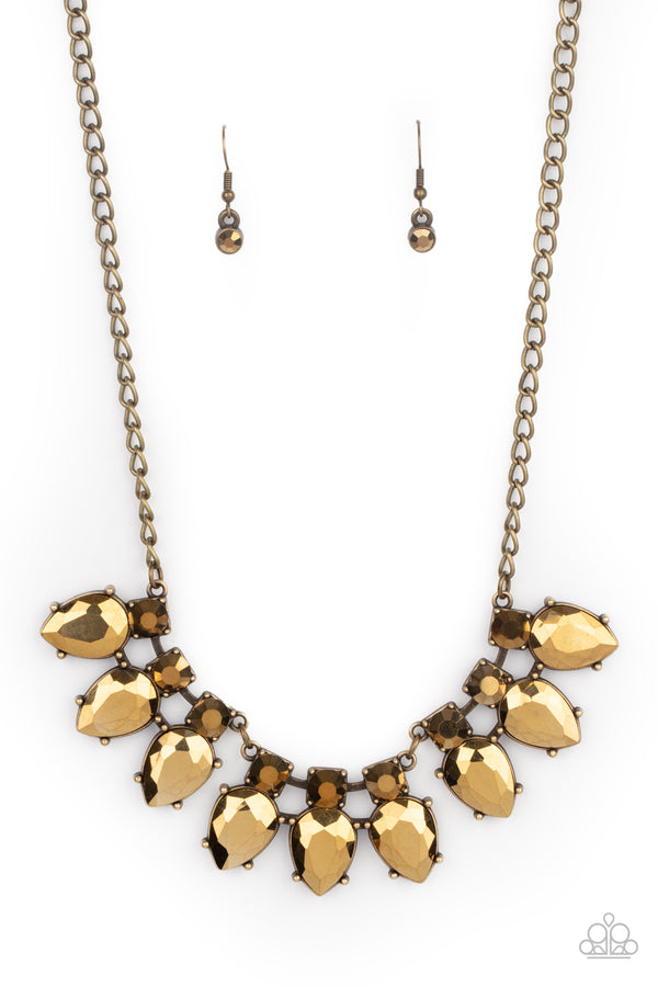 Extra Enticing - Brass Necklace