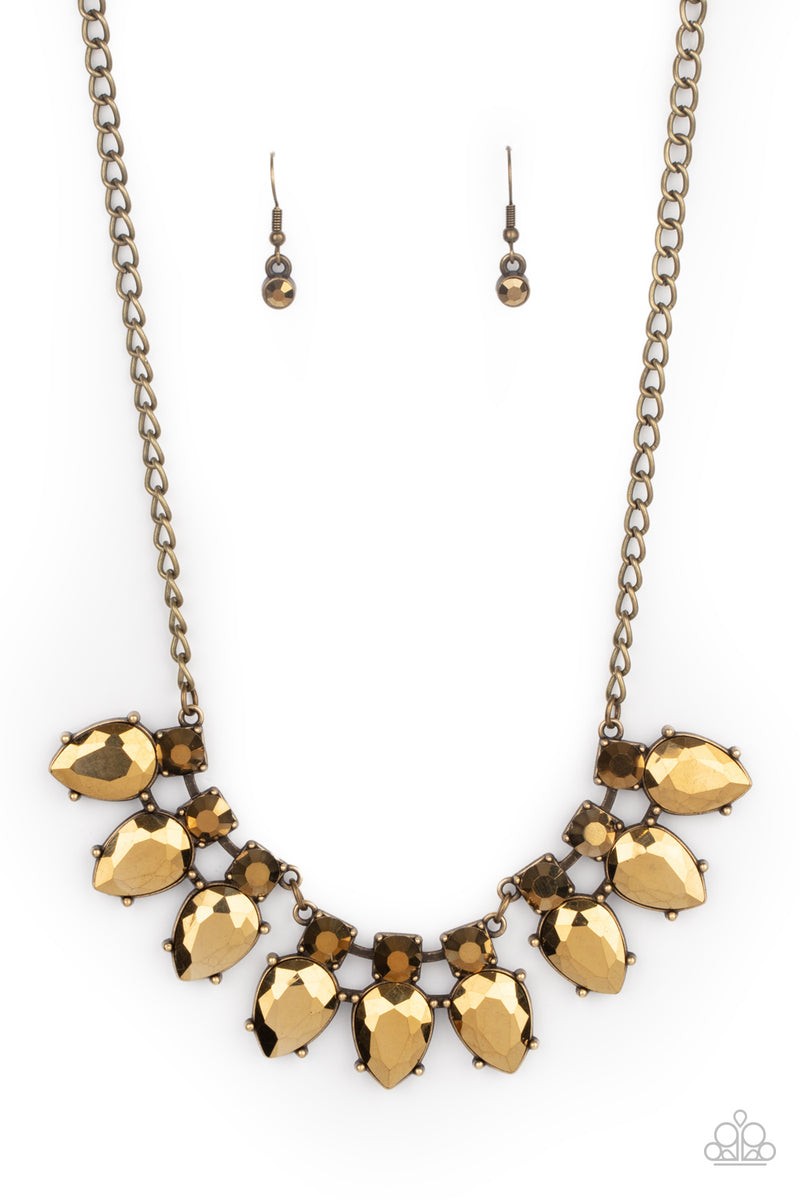 Extra Enticing - Brass Necklace