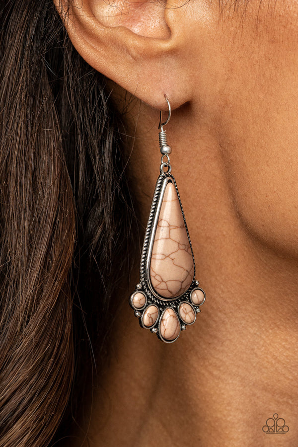 Rural Recluse - Brown Earrings