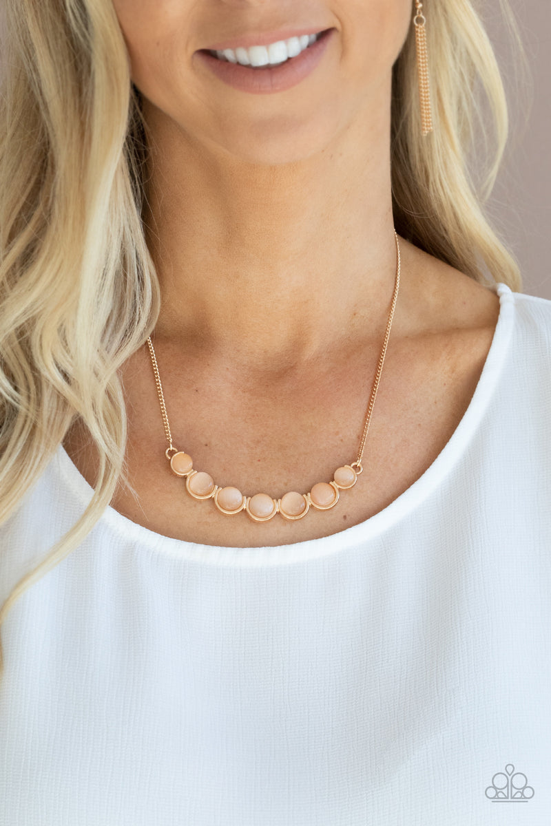 Serenely Scalloped - Gold Necklace