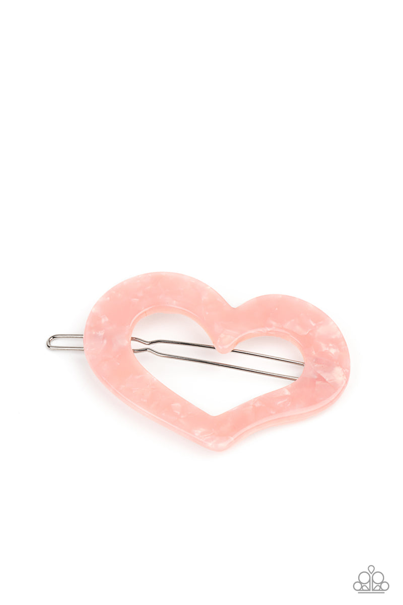 HEART Not to Love - Pink Barrette