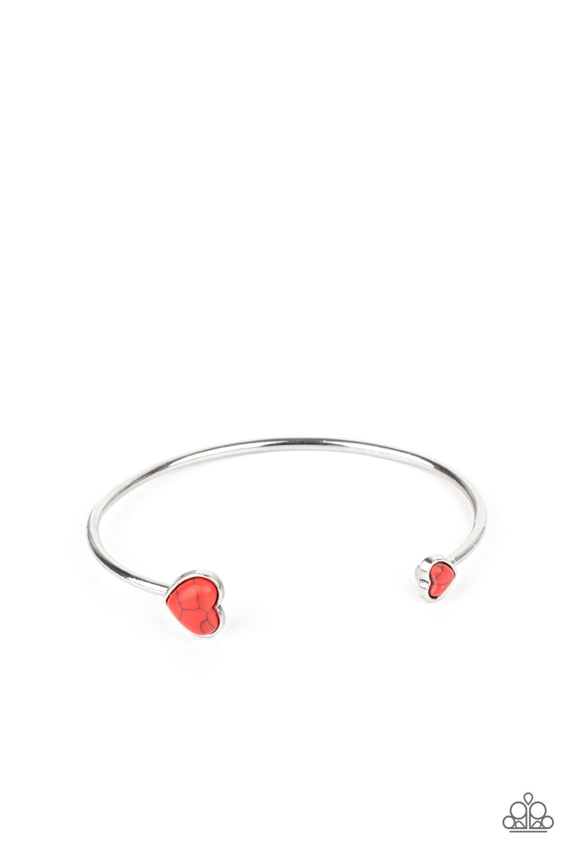 Romantically Rustic - Red Bracelet