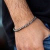 Gunmetal finish Chain bracelet