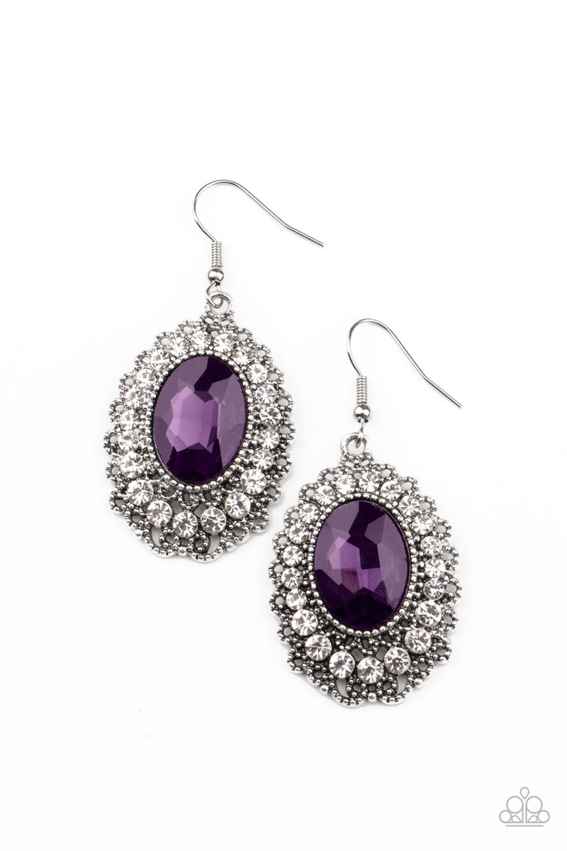 Glacial Gardens - Purple Earrings